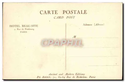 A Cour dos Milagres (Velho Paris - Paris Anteriormente) — Ph. Rosen, Gravado, Paris — Verso