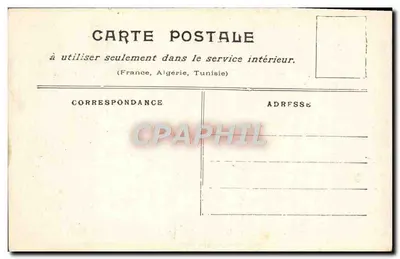 Paris inundado (janeiro de 1910) — Rue Lescourbe (Jardins maraîchers) — sem editor ou número visível — Verso
