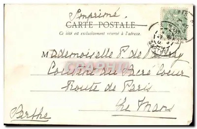 Paris — Igreja Notre-Dame de Clignancourt — B. F., Paris, n° 480 — Verso