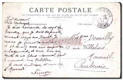 PARIS — A Praça da Concórdia — Editor não identificado — Verso