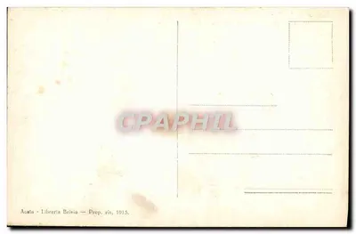 Panorama Rosta alt. 565 widziana z Beouregard — pasmo Ghiacciaio del Ruitor — Libreria Brivio, Prop. ris. 1915 — Rewers