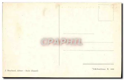 Courmayeur — Caravane na lodowcu Triole — J. B. 64 — Rewers