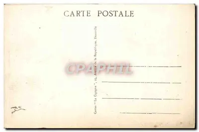 Deauville, A Praia Florida — Praça e Hotel Morny — editor La Cigogne, Deauville — Verso