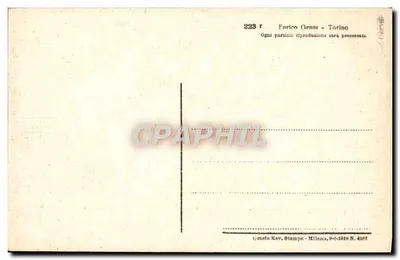 Castello di Châtillon (altitude 550) — Propriedade do Conde D'Eniréves — Editor Umeo Rev. Stampa, Milão — Verso