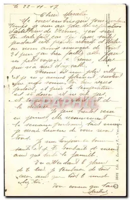 Verona - Fonte Umberto — widok mostu i dzielnicy — wydawca A. Zamboni & F. n° 36012 — Rewers