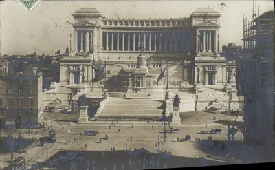 Monument Vittoriano w Rzymie — widok panoramiczny — wydawca nieznany, numer seryjny nie widoczny