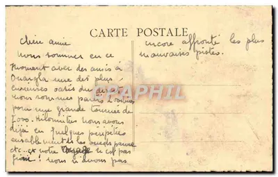 Ouargla (Argélia) — A Grande Praça — Fot. Combier-Maçoir — Verso