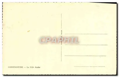 Constantina — A Cidade Árabe — Cim — Verso