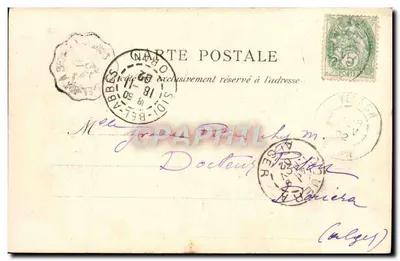 SIDI-BEL-ABBÈS — O Círculo Militar e a Avenida da Estação — F. SALVA, N°3 — Verso