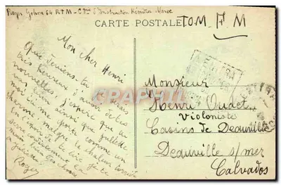Kénitra - A Postagem — edifício dos Telegrafs, Correios e Telefones — Verso