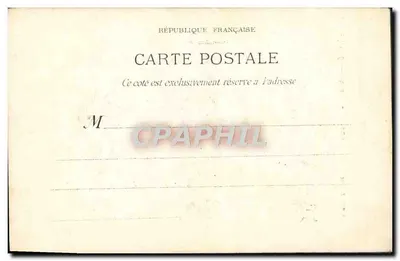 Bilhete postal antigo Alger Cireur — Verso