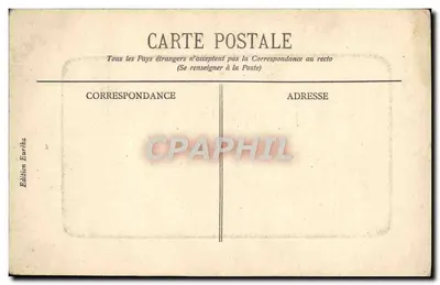 Bilhete postal antigo Argélia Um Caid Arabe — Verso