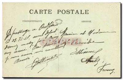 Oudjda — A Correios — Ph. Roure, editor — Verso