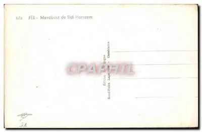 Fès - Marabout Sidi Harazem — Wydawnictwo Laporte - Casablanca — Rewers