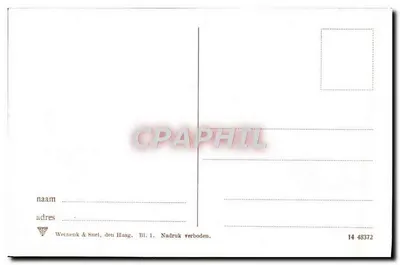 Campos de tulipas — Vista de campos de tulipas — Wechenk & Suel, den Haag, n° 14 48372 — Verso