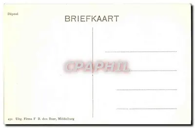 Marken — Nederlandse dorp — Firma F. den Boer, Middelburg, n° 431 — Achterkant