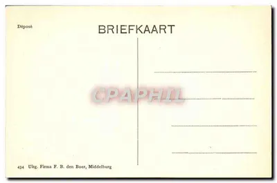 Volendammers — trabalhadores portuários — Firma F. B. den Boer, Middelburg — Verso
