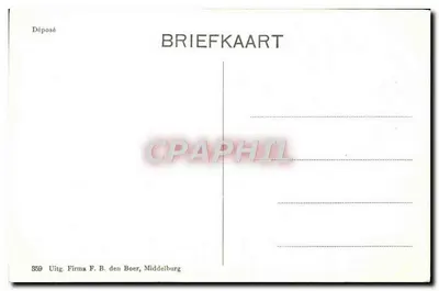 Windmolen — Biggekerke — Firma F. B. den Boer, Middelburg — Achterkant