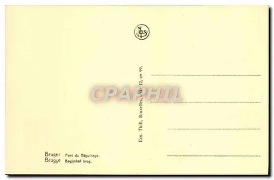 Bruges — Most Béguinage — Wydawca Thill, n° 12, seria 09 — Rewers