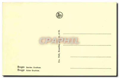 Bruges — Za Gruthuse — Em. Thill, Bruksel, seria 12, n° 39 — Rewers