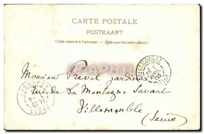 Mons - O Canal de Condé — Edição Artística 22-48, litografia J.J. Goffart Bruxelas — Verso