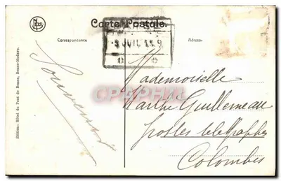 Modave — O Castelo, empenado. — N. BUS, n° 107 — Verso