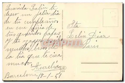 Crianças na campagna — cena bucólica — editor C.Y.Z. n°533 — Verso