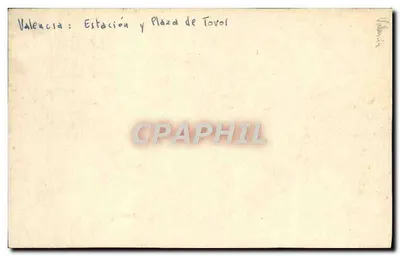 Valência : Estação e Praça da Concorde — n° 1001 — Verso