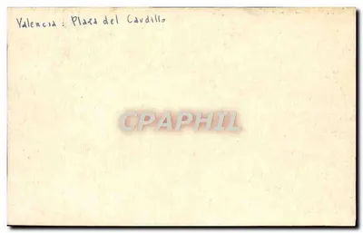Valência : Plaza del Caudillo — vista aérea — Verso