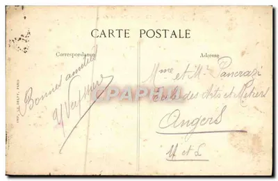 Paris - O Palácio de Justiça — n° 4239 — editor impr. Lé Deli, Paris — Verso
