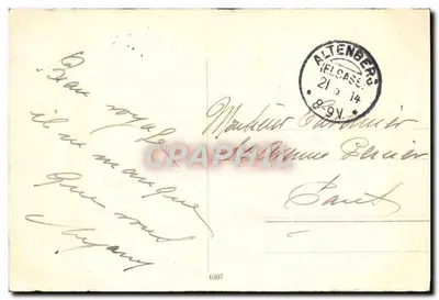 Hotel Altenberg — Altenberg, Alemanha — editor desconhecido, número de série não visível — Verso