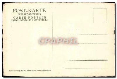 Mainz — Mercado de Bruitmen — editor G. W. Schwenzer — Verso