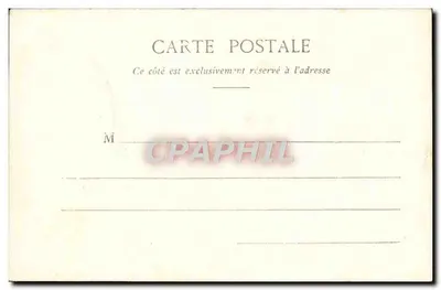 Pontmain — Estátua da Santa Virgem diante da igreja — Hamel-Jallier e Cie — Verso