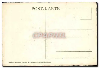 Mainz — Widok na Erker starego gimnazjum — G. W. Schwenzer, Mainz-Mombach — Rewers