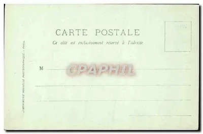 Stara pocztówka Paryż Król i Królowa Włoch w Paryżu Październik 1903 Pylone Louve Capitole — Rewers