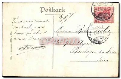Köln a. Rh. — Most kolejowy — Wyd. Höfnermann — Rewers