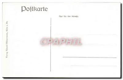 Katedra w Kolnieniu — Strona południowa — Verlag Eduard Hölzermann, Köln przy Rynie — Rewers