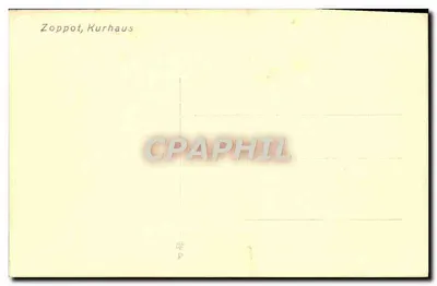 Zoppot, Kurhaus — editor desconhecido, número de série não visível — Verso