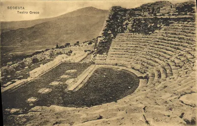 Segesta — Teatro grego — F. Galifi Crupi - Taormina