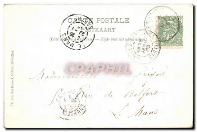 Anvers — Estátua de Léopold I — Th. van den Heuvel, Bruxelas, n°23 — Verso