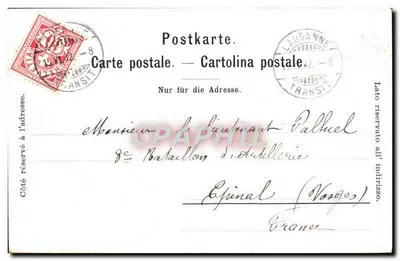 Genève — vue prise de Pregny — éditeur anonyme, n° 49 — Verso