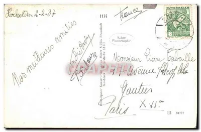 Braunhirschweiler Hütte g. Pitztaler u. Rettenbach-Joch — editor: Echte Photographie, n° 3042 — Verso