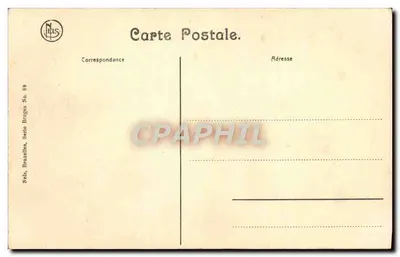 Widok z wnętrza katedry Notre-Dame w Brukseli — Nels, Bruksel, seria Bruksel nr 89 — Rewers