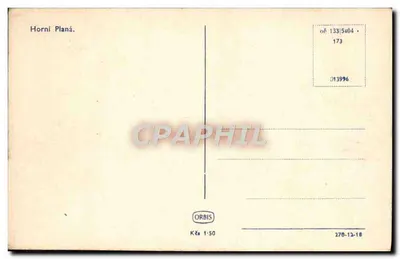 Horní Planá — visão panorâmica — editor Orbis, n° 173 — Verso