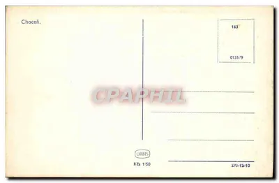 Publiczne budynki w Choceň — wydawca ORBIS, numer seryjny 270-12-10 — Rewers