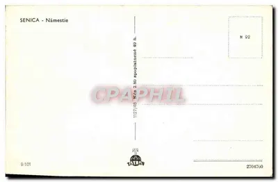 Senica - Plac — statua świętego z koroną trzcinową — nr 2704700 — Rewers