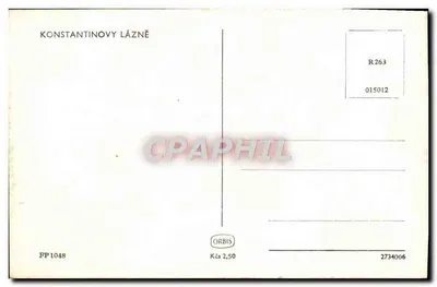 Hotel Praha — Konstantinovy Lázně — wydawca ORBIS, n° FP1048 — Rewers