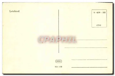 Centralny plac w Letohradzie — z kolumną i łukami — wydawca ORBIS, nr 4279-253 — Rewers