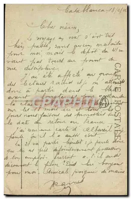 Débarquement sommaire — Maroc (1913) — éditeur Bertou, Alhambra — Rewers