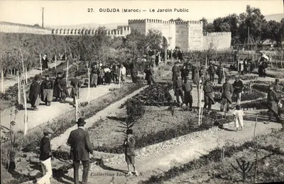 Oudjda (Marrocos) — O Jardim Público — Coleção Ideal R.S.